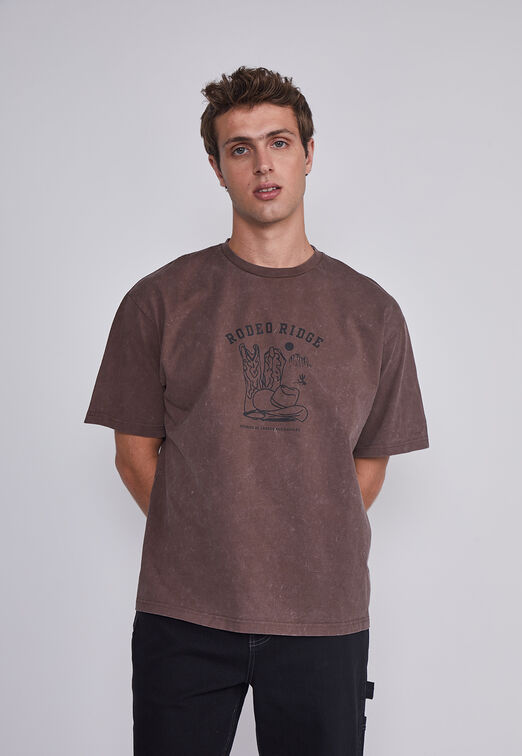 Polera Hombre Vaquera Cafe Sioux